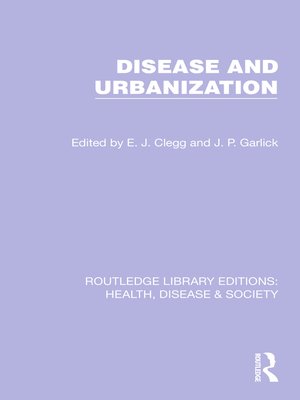 cover image of Disease and Urbanization